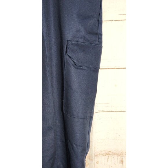 Unifirst Soft Twill Cotton/Polyester Men's Blue Slacks - Chino Dress/Casual Pant - Picture 8 of 12